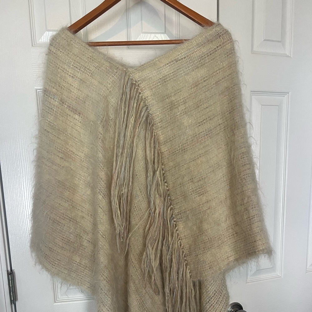 Beautiful hand made alpaca shawl.